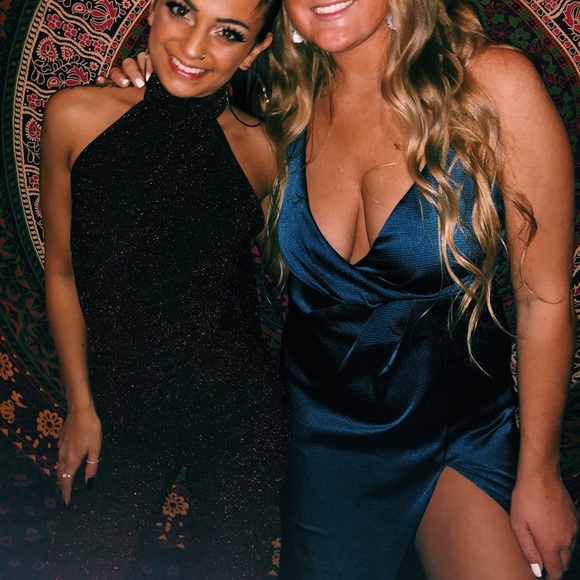 Navy Blue TOBI GOWN - Picture 2 of 2